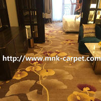 MNK Bedroom Carpet Luxury Pattern Wall To Wall Axminster Carpet