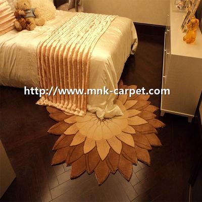 Flower Pattern Handtufted Carpet Modern Bedroom Rug
