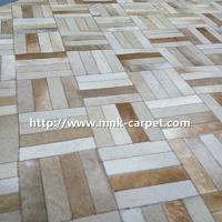 MNK Leather Carpet Custom Design Area Rug