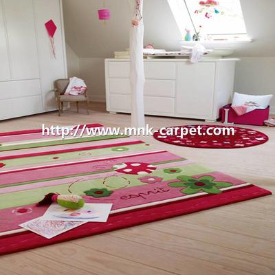 MNK Wool Carpet Modern Design Kids Room Rug
